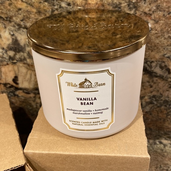 “VANILLA BEAN” fragrance, BBW / WB, 3-Wick Scented Candle, Box, NWTag on base - Picture 6 of 9